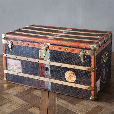 vintage goyard trunks|goyard french trunk.